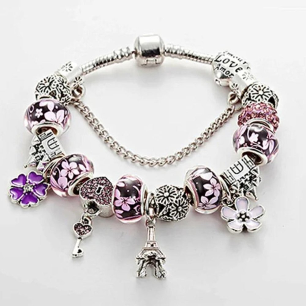 Eiffel Tower Charms Bracelet